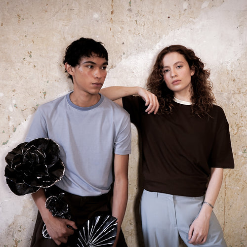 Playera Tencel Mocha Alba — Urban Tailored Fit