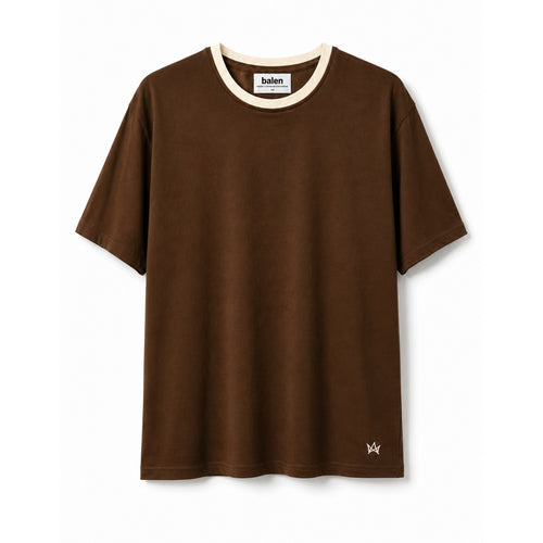Playera Tencel Mocha Alba — Urban Tailored Fit