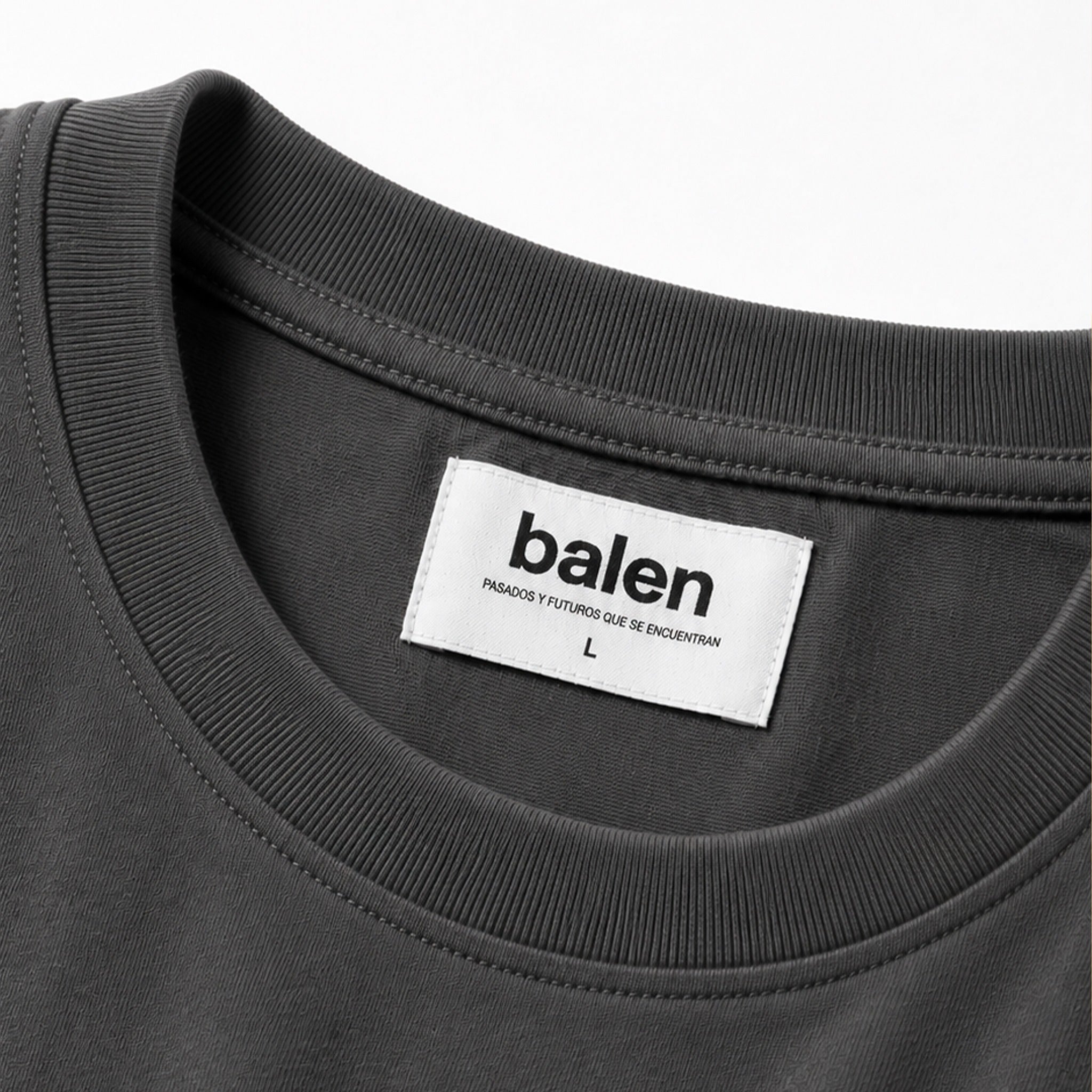 Playera Tanguis Gris Estático — Oversized Heavy Fit