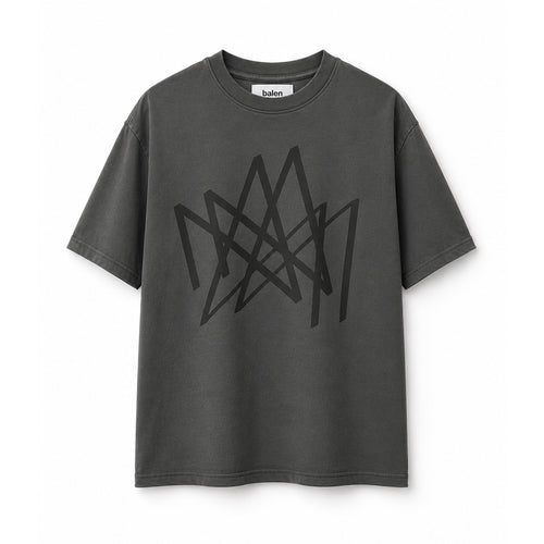 Playera Tanguis Gris Estático — Oversized Heavy Fit